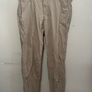 Proper Cloth Beige Seersucker Dress Pant Smart Size Casual